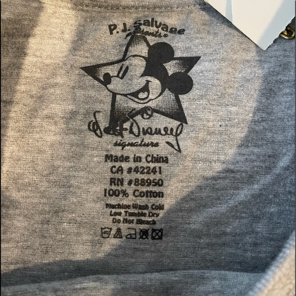 PJ SALVAGE MICKEY MOUSE BASEBALL SHIRT - Picture 5 of 9